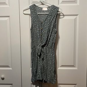 Allie Rose Blue/Gray Romper from Pink Lily